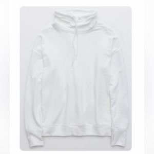 American Eagle Aerie Offline Pullover Sweatshirt White